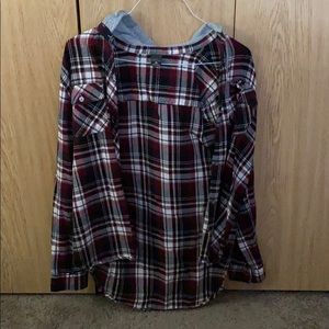 Flannel with a hood